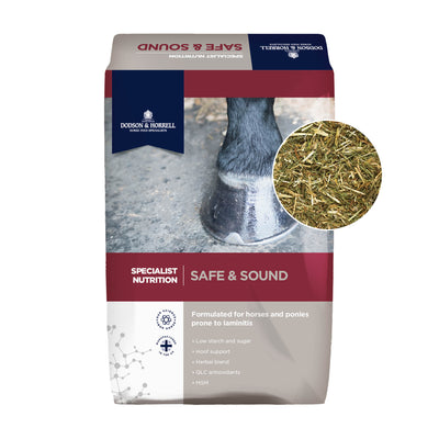 Safe & Sound är en fiberhaltig foderblandning.